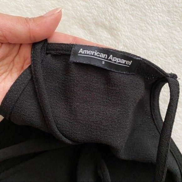 *SOLD* American Apparel Black Halter Tank Top Size Small. - Picture 7 of 8